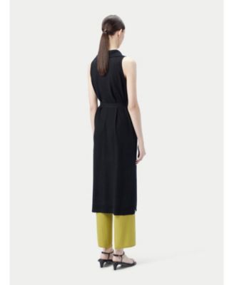 Women's Sleeveless Silk Cashmere Polo Dress