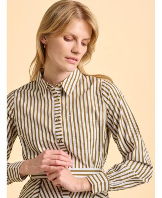 Women's Forrest Long Sleeve Shirt Midi Dress