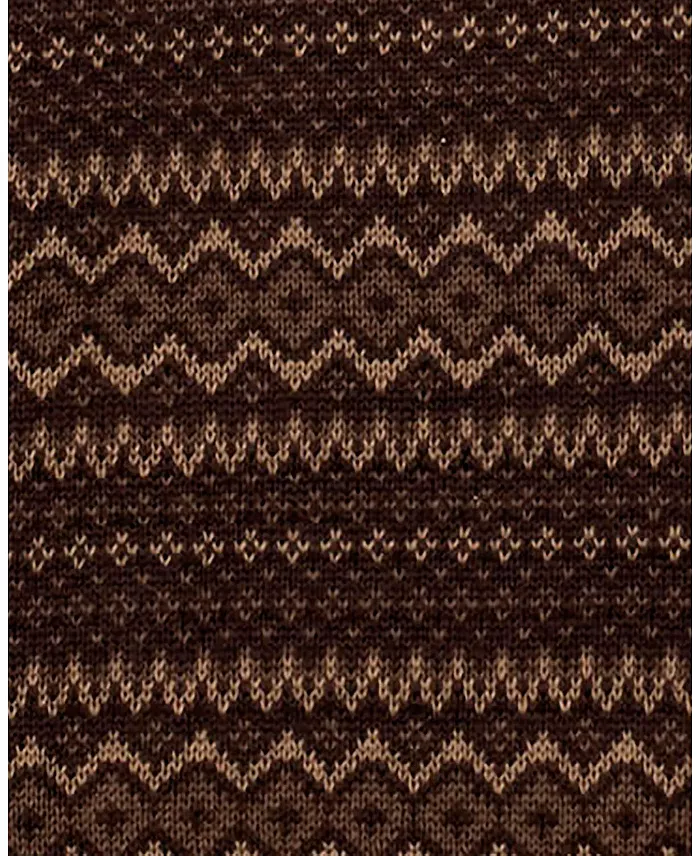 Men's Organic Half Zip Intarsia Pullover Sweater - thumbnail 5