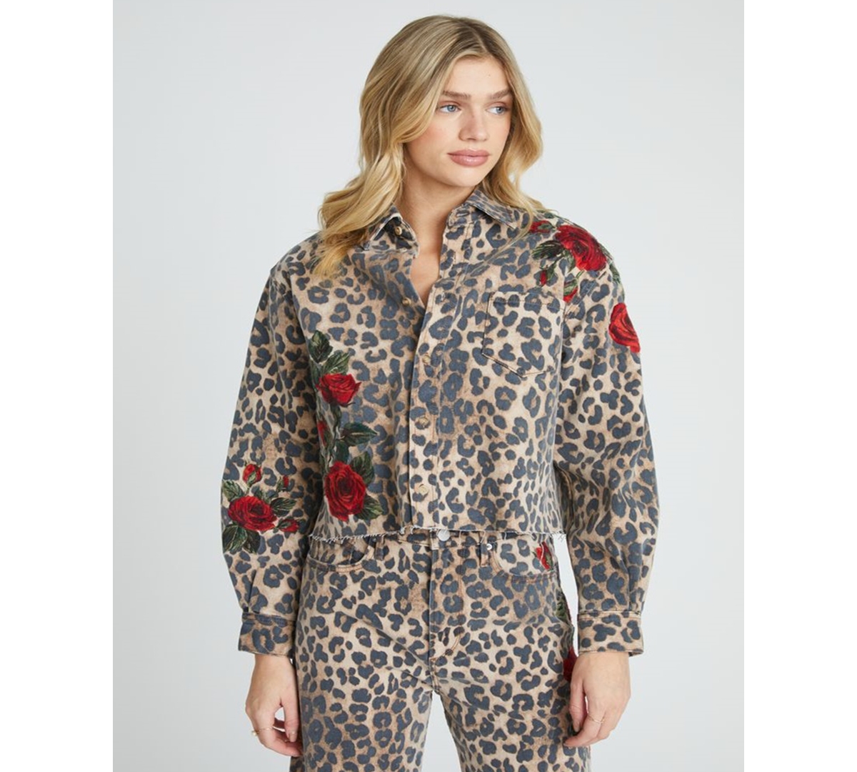 Driftwood Dani Wild Rose Long-sleeve Shirt In Multi