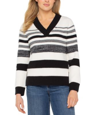 Liverpool Los Angeles - Women's Long-Sleeve V-Neck Sweater