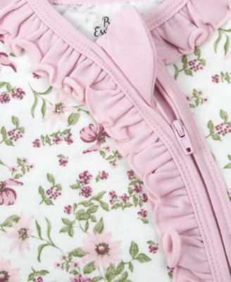 Baby Girls Coverall, Blanket, Socks and Headband, 4-Piece Set