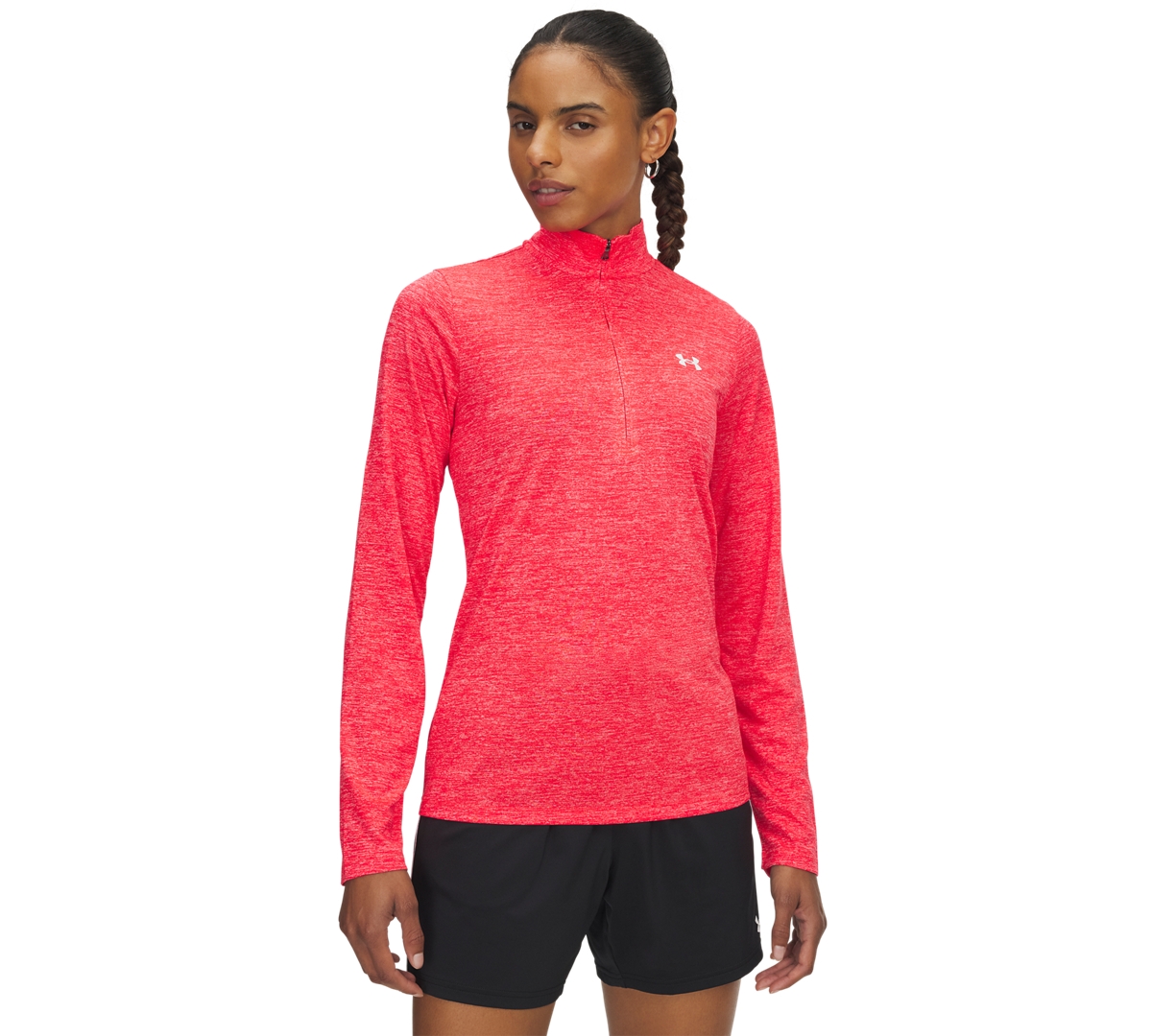 Under Armour Women's Twist Tech Quarter-Zip Logo Top
