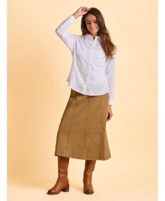 Women's Flora Long Sleeve Embroidered Shirt