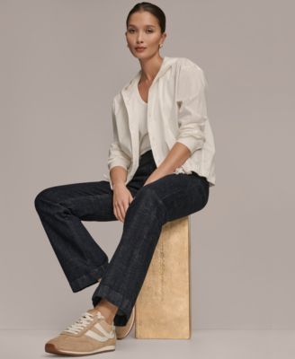 Women's Front Button Hooded Jacket