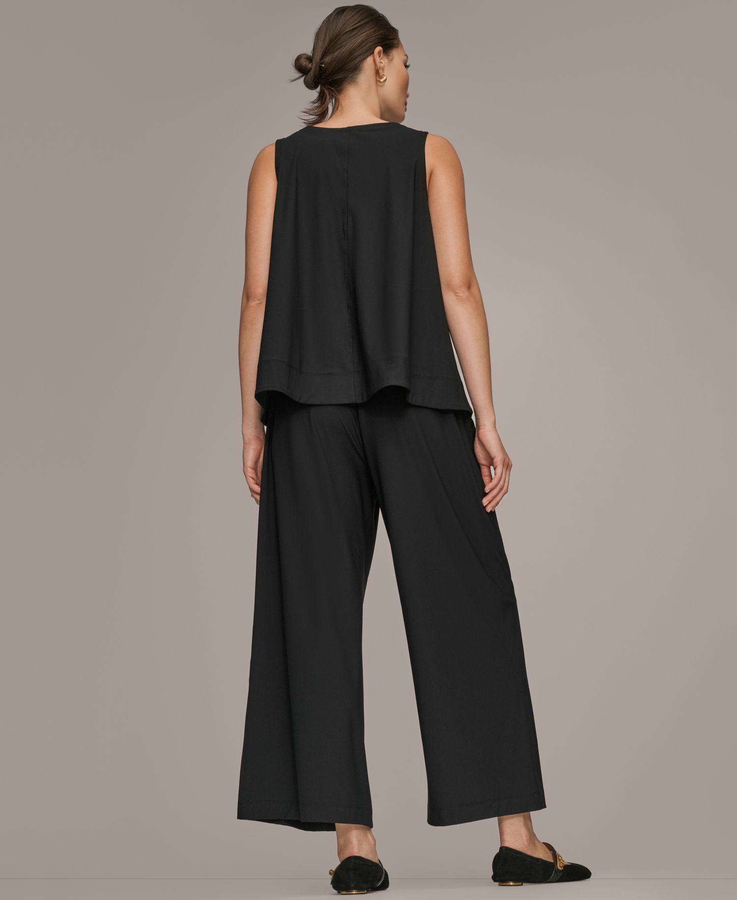 Women's 4-way Stretch Knit Mid Rise Ankle Pants