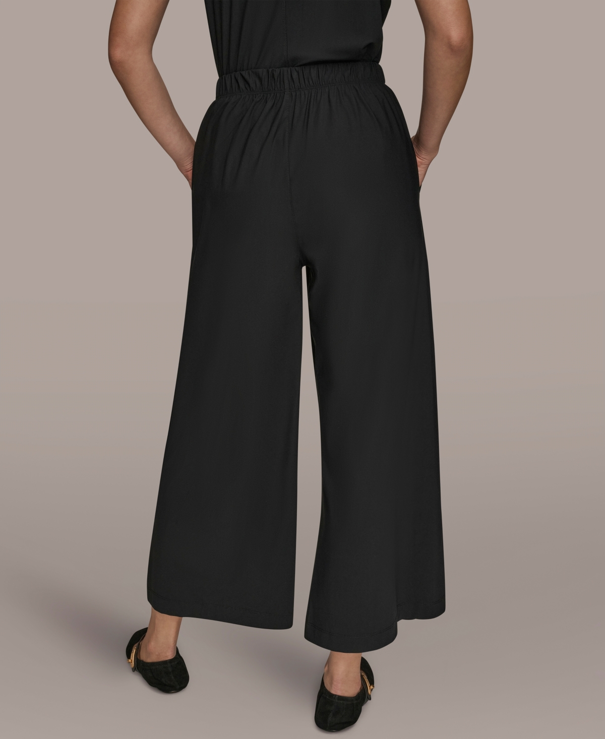 Donna Karan Weekend Women's Mid Rise Ankle Pants In Black