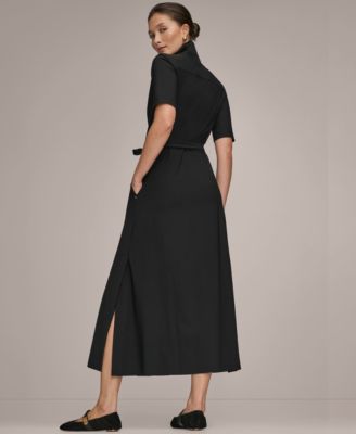 Women's Elbow-Sleeve Collared Polo Dress