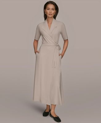 Women's Elbow-Sleeve Collared Polo Dress