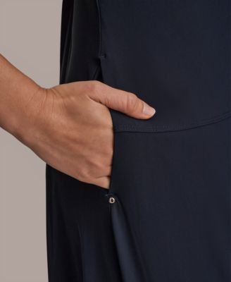 Women's 4-way Stretch Knit Elbow-Sleeve Polo Dress