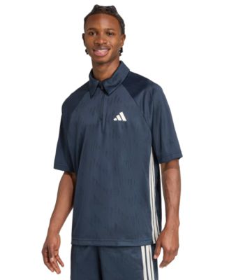 Men's Stadium 3-Stripes Jacquard Short-Sleeve Polo Shirt