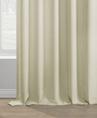 Italian Faux Linen Room Darkening Curtain