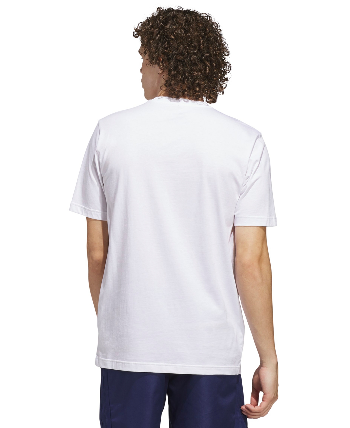 adidas Men's 3-Stripes Lights Hoops Graphic Crewneck T-Shirt