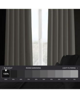 Faux Linen Hotel Blackout Curtain