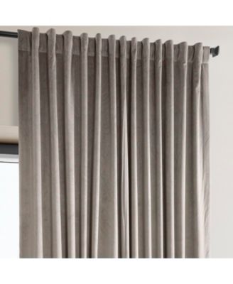 Extra Wide Signature Plush Velvet Hotel Blackout Curtain