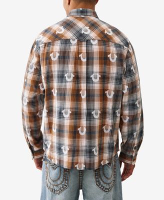 Men's Plaid Button Front Shirt