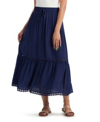 upperhights THE LAZY SKIRT ダークブルー BCX Juniors' Solid Crinkle A-Line Skirt - Macy's