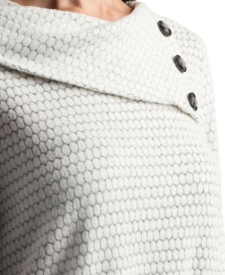 Juniors' Mohair Split Neck Long-Sleeve Top