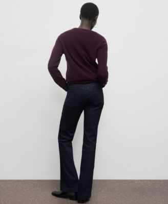 Women's Mid Rise Rinse Wash Flare Jeans