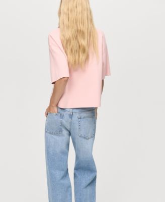 Women's Short-Sleeved Turtleneck Sweater