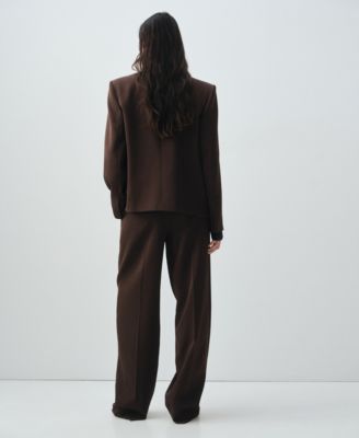 Women's Selection Pleated Straight-Leg Suit Pants