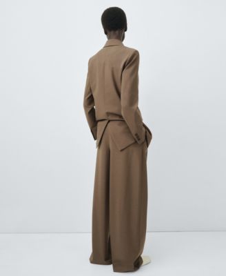 Women's Selection Pleated Straight-Leg Suit Pants