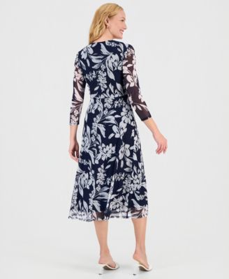 Women's Side-Tie Midi Dress