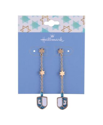 Linear Dreidel Earrings