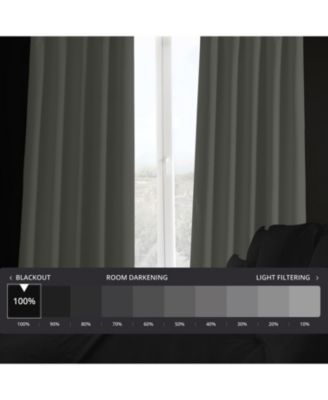 Faux Linen Hotel Blackout Curtain