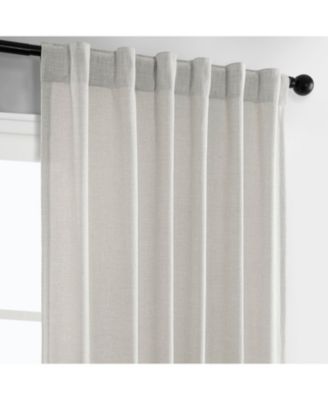 Simply Faux Linen Light Filtering Curtain Pair (2 Panels)