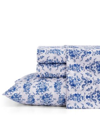 ELLE D&eacute;cor Printed 4-Pc. Sheet Set, King