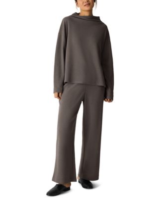 Women's Funnel Neck Long-Sleeve Box Top