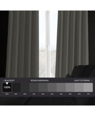 Faux Linen Hotel Blackout Curtain
