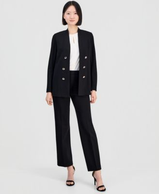 Women's Open-Front Stand Collar Blazer