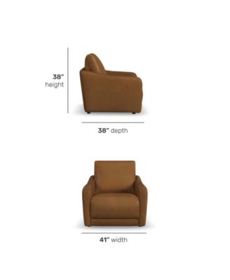 41" Leather Brinley Power Incliner