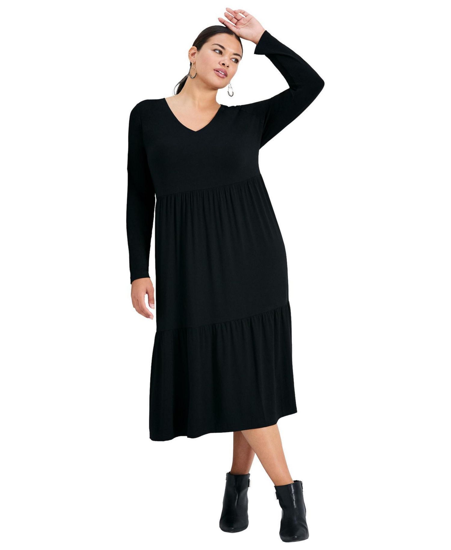 Women's Nylah Tiered Knit Dress