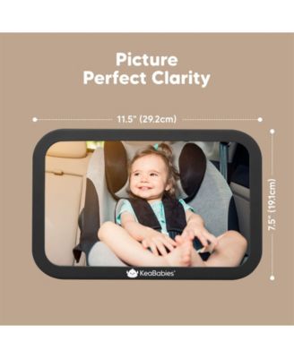 Baby Car Mirror, Large Shatterproof Baby Mirror for Car Seat Rear Facing, Baby Carseat Mirror for Infant