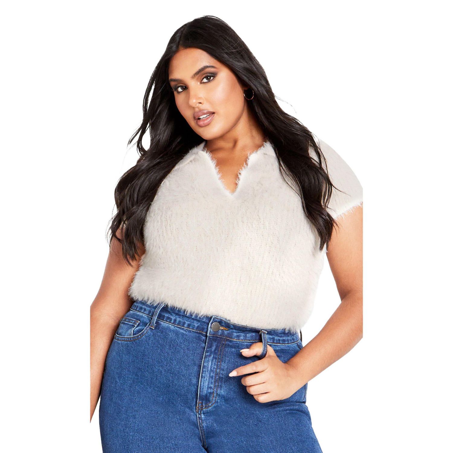 Women's Plus Size Cali Collar Sweater