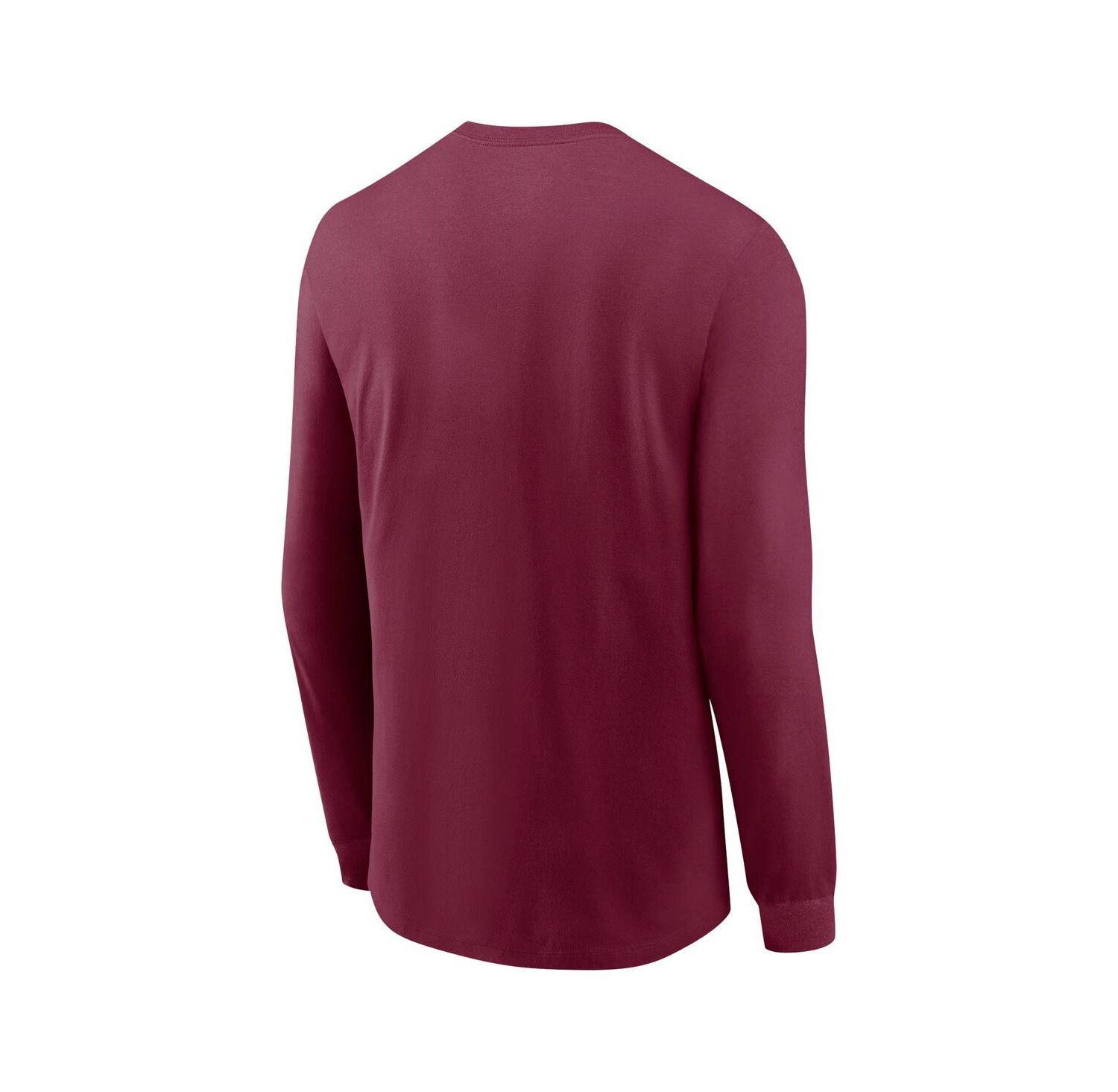Men's Garnet Florida State Seminoles Basketball Icon Two-Hit Long Sleeve T-Shirt