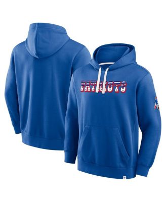 Men's Royal New England Patriots New Horizons Heritage Pullover Hoodie