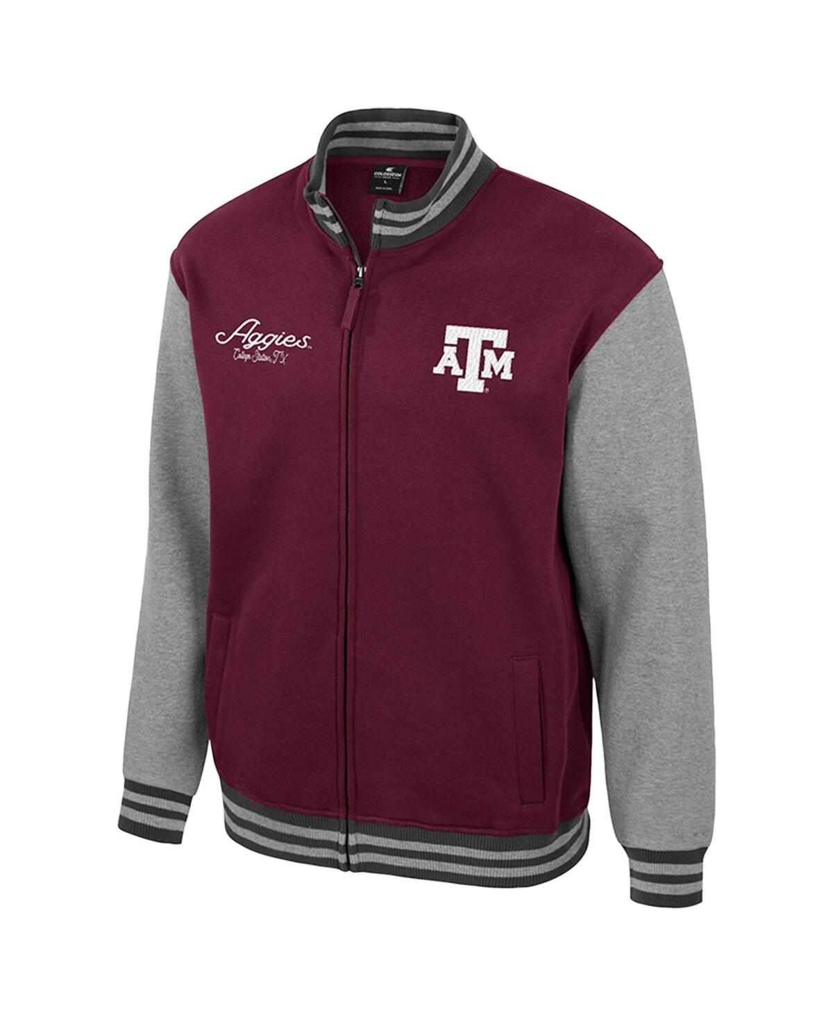 Colosseum Men's Maroon Texas A&M Aggies Ambi-Turner Full-Zip Varsity Jacket