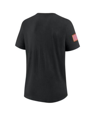 Women's Black Ohio State Buckeyes 2025 Military Appreciation Dri-FIT T-Shirt