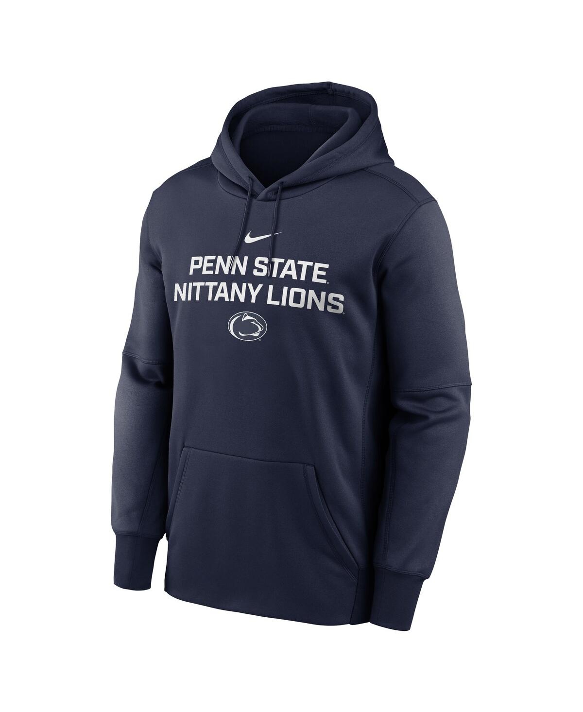 Nike Men's Navy Penn State Nittany Lions Team Stacked Performance Pullover Hoodie