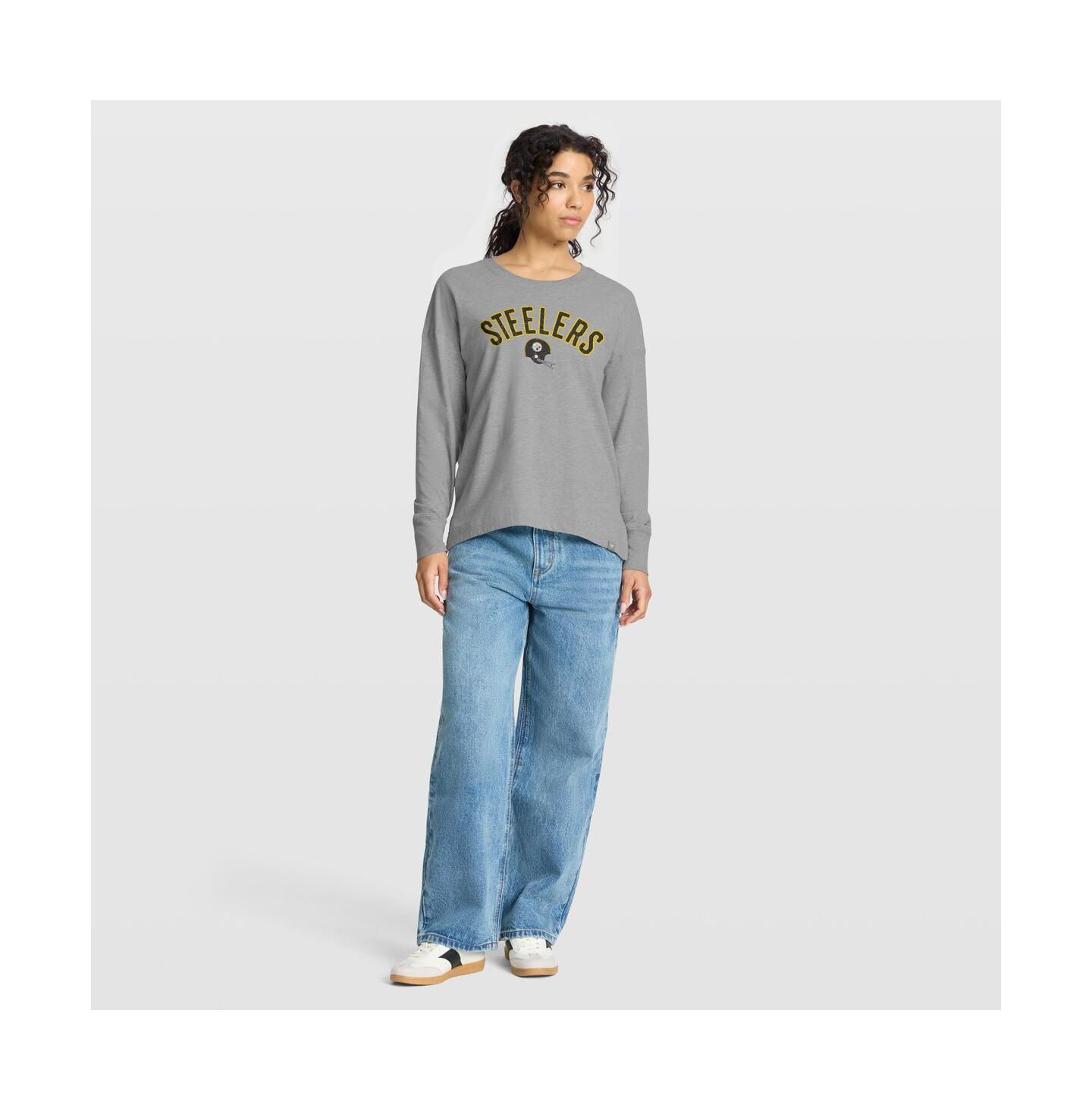 Женская футболка Fanatics Heather Gray Pittsburgh Steelers Hometown Legacy Long Sleeve — фото 3