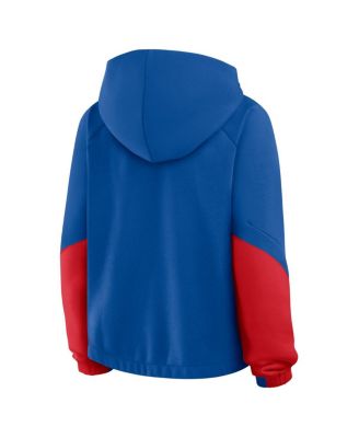 Women's Royal Chicago Cubs Oversized Time to Win Pullover Hoodie