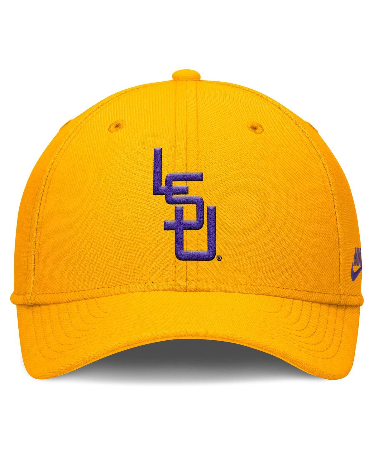 Nike Men's Gold Lsu Tigers Rise Academic Dri-fit Flex Hat