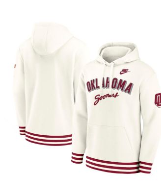 Nike - Men's Cream Oklahoma Sooners Legacy Retro Pullover Hoodie