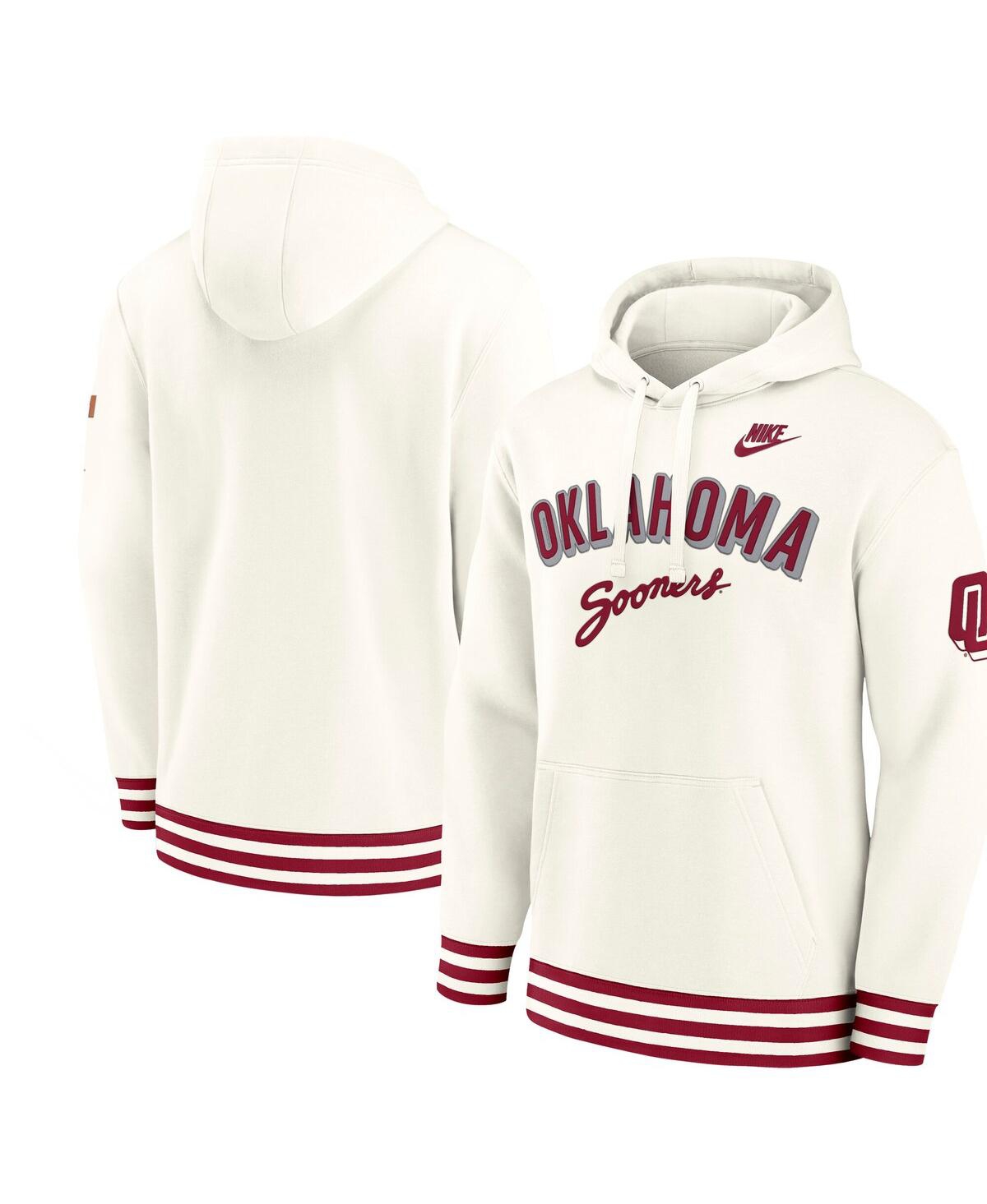 Nike Men's Cream Oklahoma Sooners Legacy Retro Pullover Hoodie