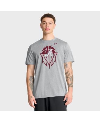 Nike - Men's Gray Alabama Crimson Tide Basketball Icon Legend T-Shirt