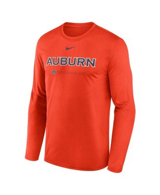Men's Orange Auburn Tigers 2025 Courtside Basketball Shootaround Legend Dri-FIT Long Sleeve T-Shirt